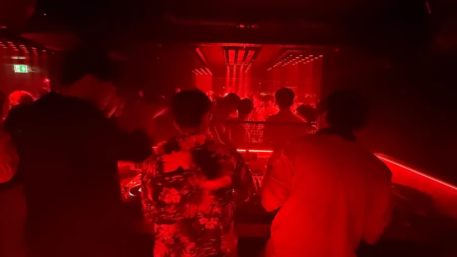 The room lit red